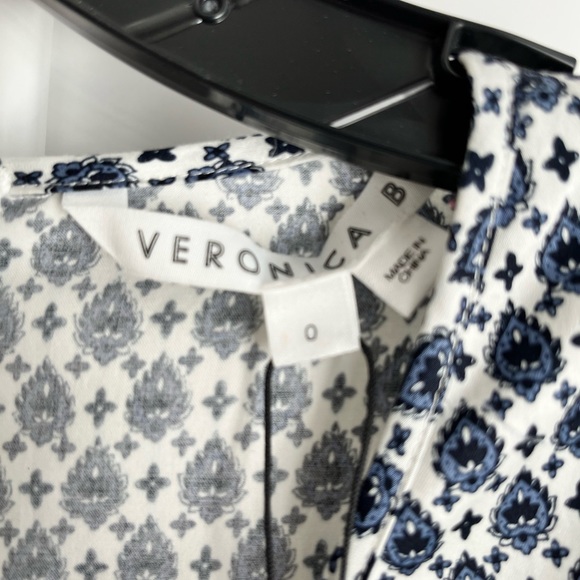 Veronica Beard Dinia Navy & White Midi Dress - Picture 5 of 6